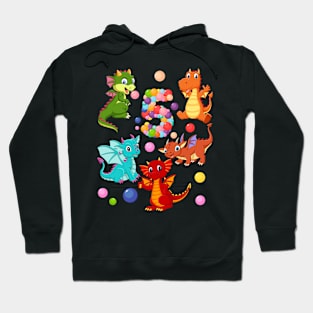 5th Birthday-Dragons and bubbles Hoodie